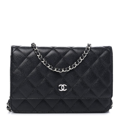 Chanel Caviar Quilted Wallet On Chain WOC Black 1 of 9