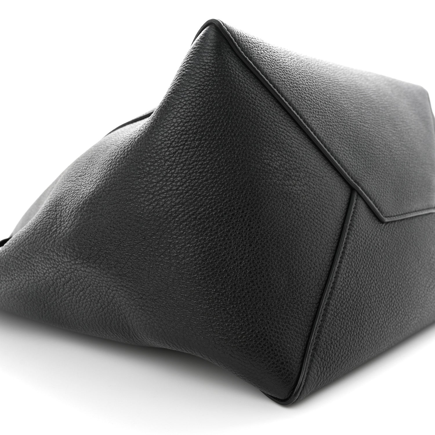 Celine Soft Grained Calfskin Medium Belt Cabas Phantom Black 9 of 11
