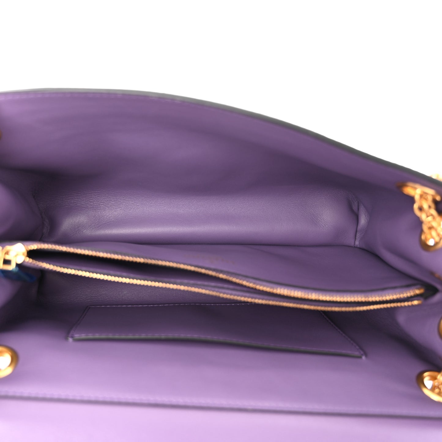 Nappa Suede Stud Sign Shoulder Bag Indian Violet