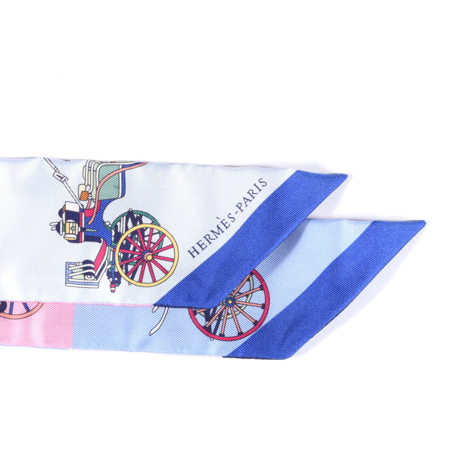 Silk Les Voitures Exquises Twilly Bleu Rose Vert