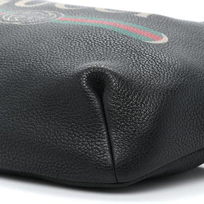 Gucci Grained Calfskin Logo Belt Bag Black 8 of 12