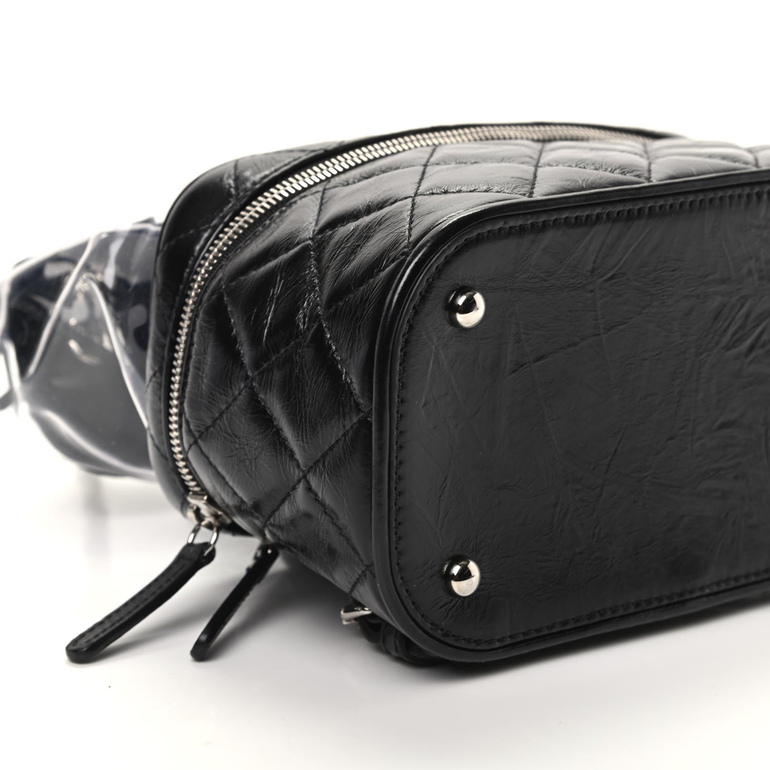 Chanel Crumpled Calfskin PVC Quilted Backpack Black 9 of 10