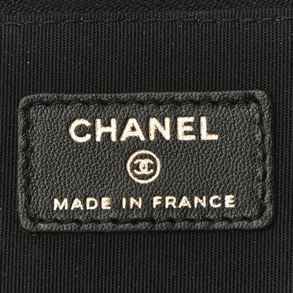 Chanel Lambskin Quilted Small Top Handle Vanity Case With Chain Black 6 of 11