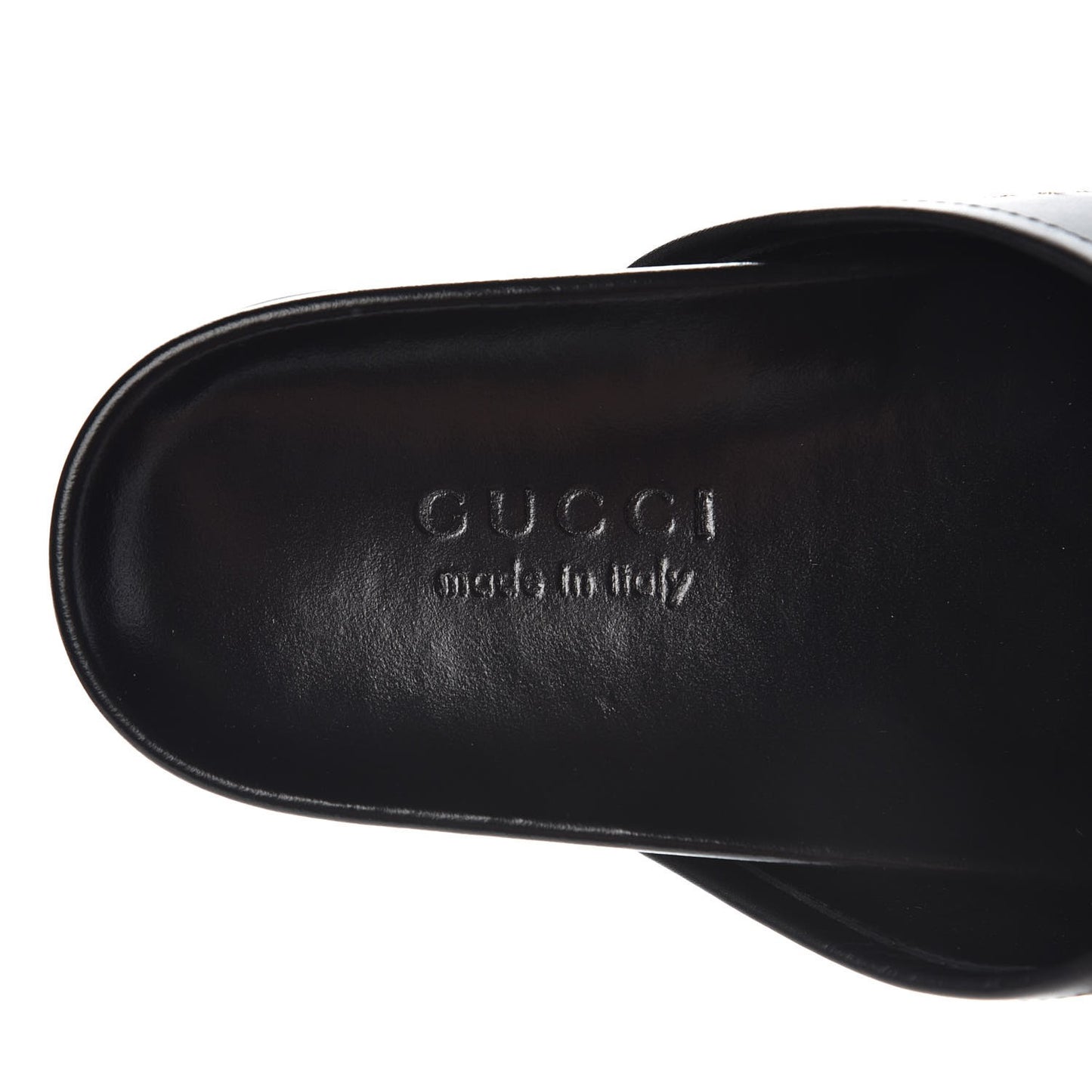 Calfskin Bee Star Embroidered Mens Horsebit River Slippers 9 Black