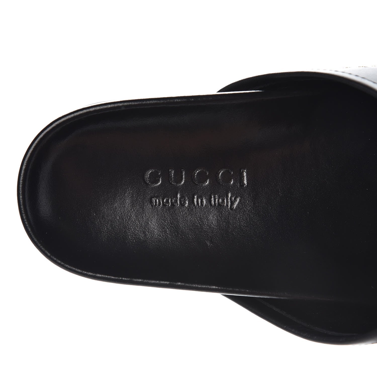 Gucci Calfskin Bee Star Embroidered Mens Horsebit River Slippers 9 Black 7 of 9