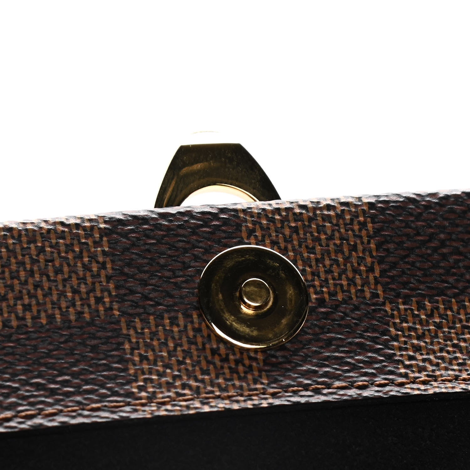 Louis Vuitton Damier Ebene Vavin Chain Wallet Black 11 of 14