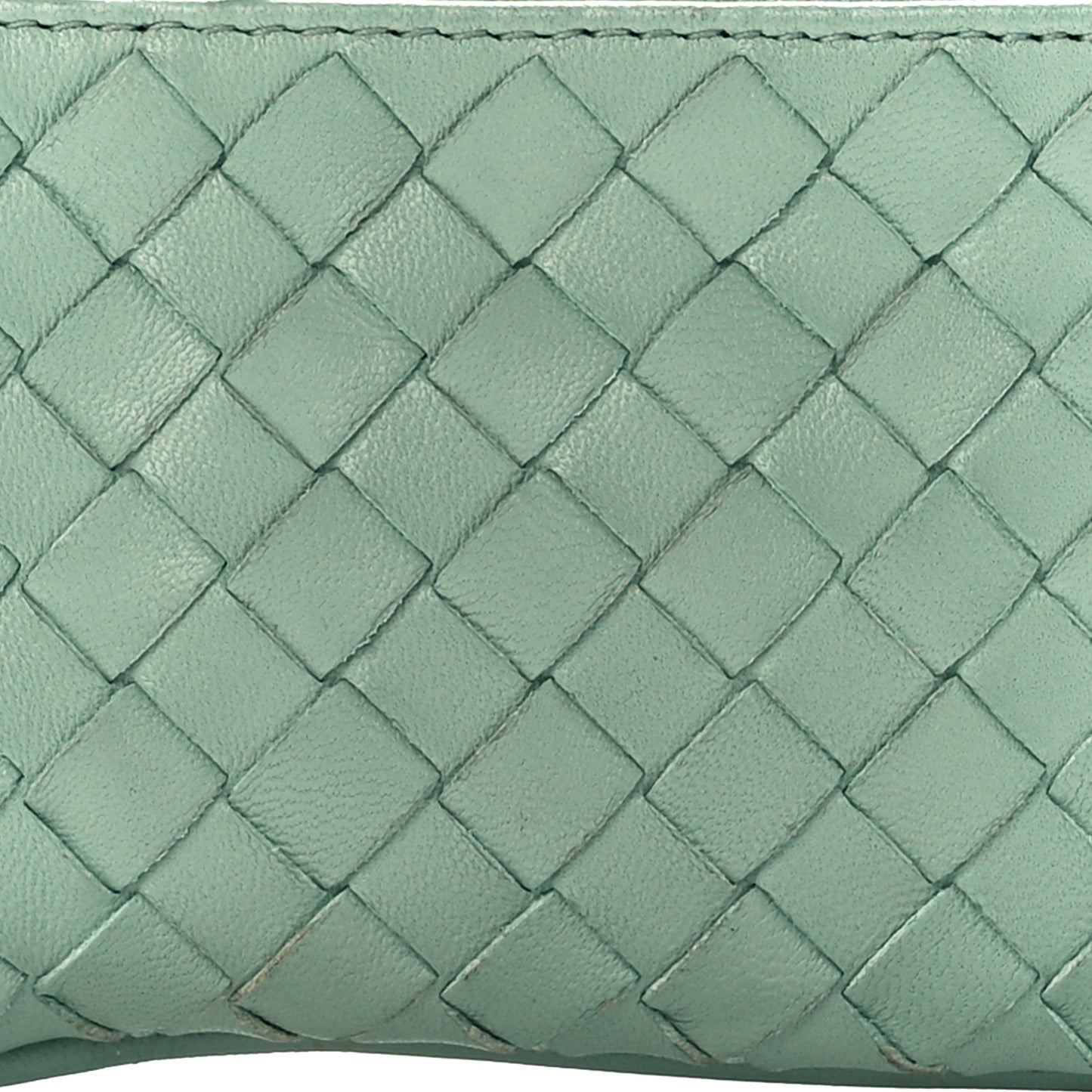 Nappa Intrecciato Key Case Light Green
