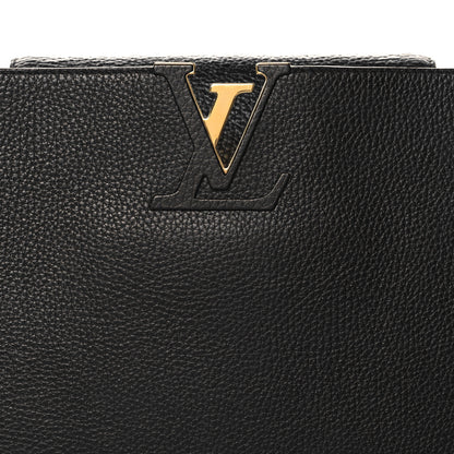 Louis Vuitton Taurillon Capucines GM  Black Fuchsia 8 of 11