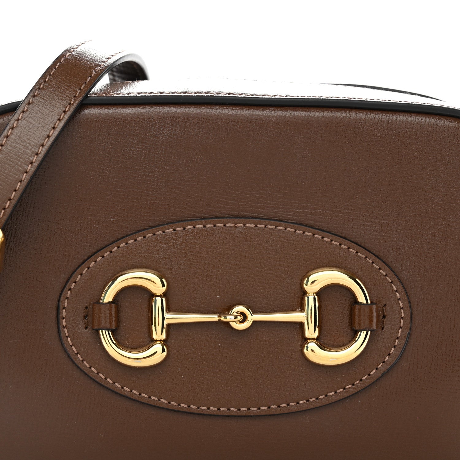 Gucci Azalea Calfskin Mini Horsebit 1955 Camera Shoulder Bag Brown 6 of 10