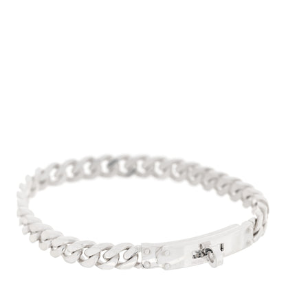 Hermes Sterling Silver TPM Kelly Gourmette Bracelet LG 3 of 6