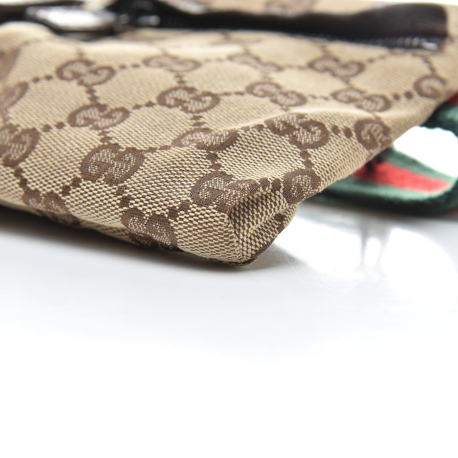 Gucci Monogram Web Belt Bag Dark Brown 12 of 14