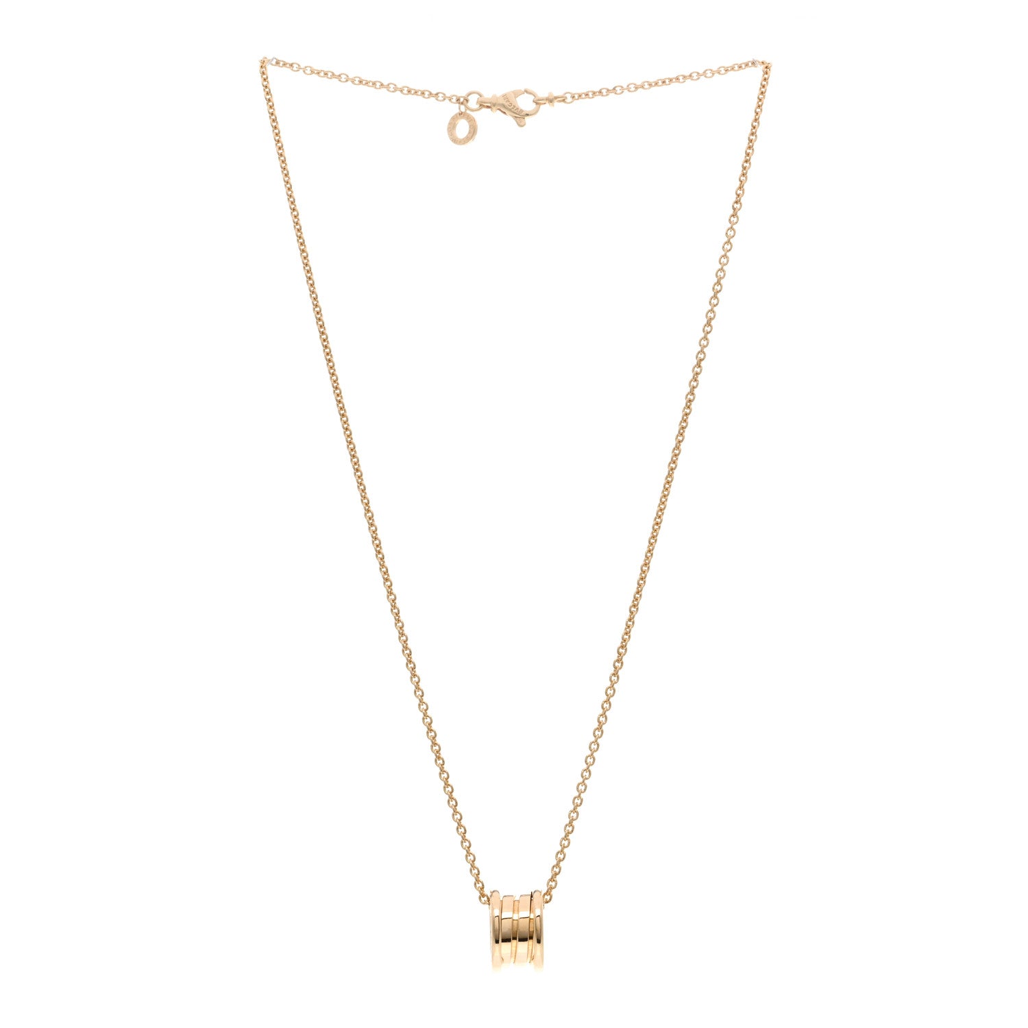 Bulgari 18K Yellow Gold B.Zero1 Pendant Necklace 3 of 4