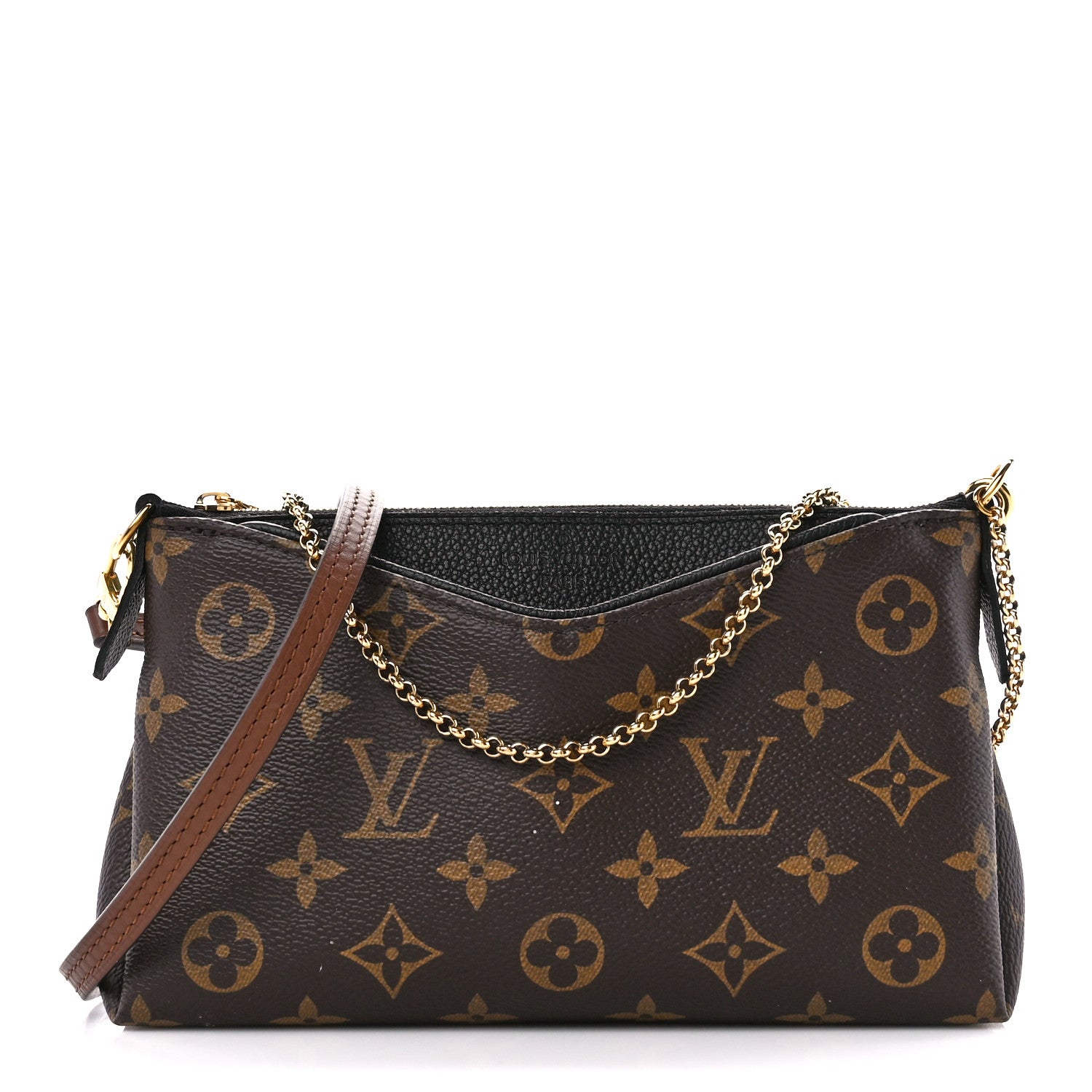 Louis Vuitton Monogram Pallas Clutch Black 1 of 14