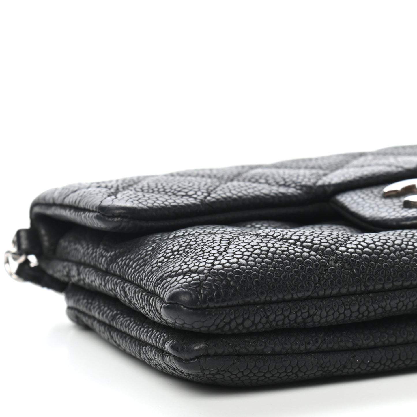 Caviar Quilted Crossbody Bag Black