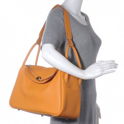 Hermes Taurillon Clemence Lindy 34 Moutarde 2 of 8