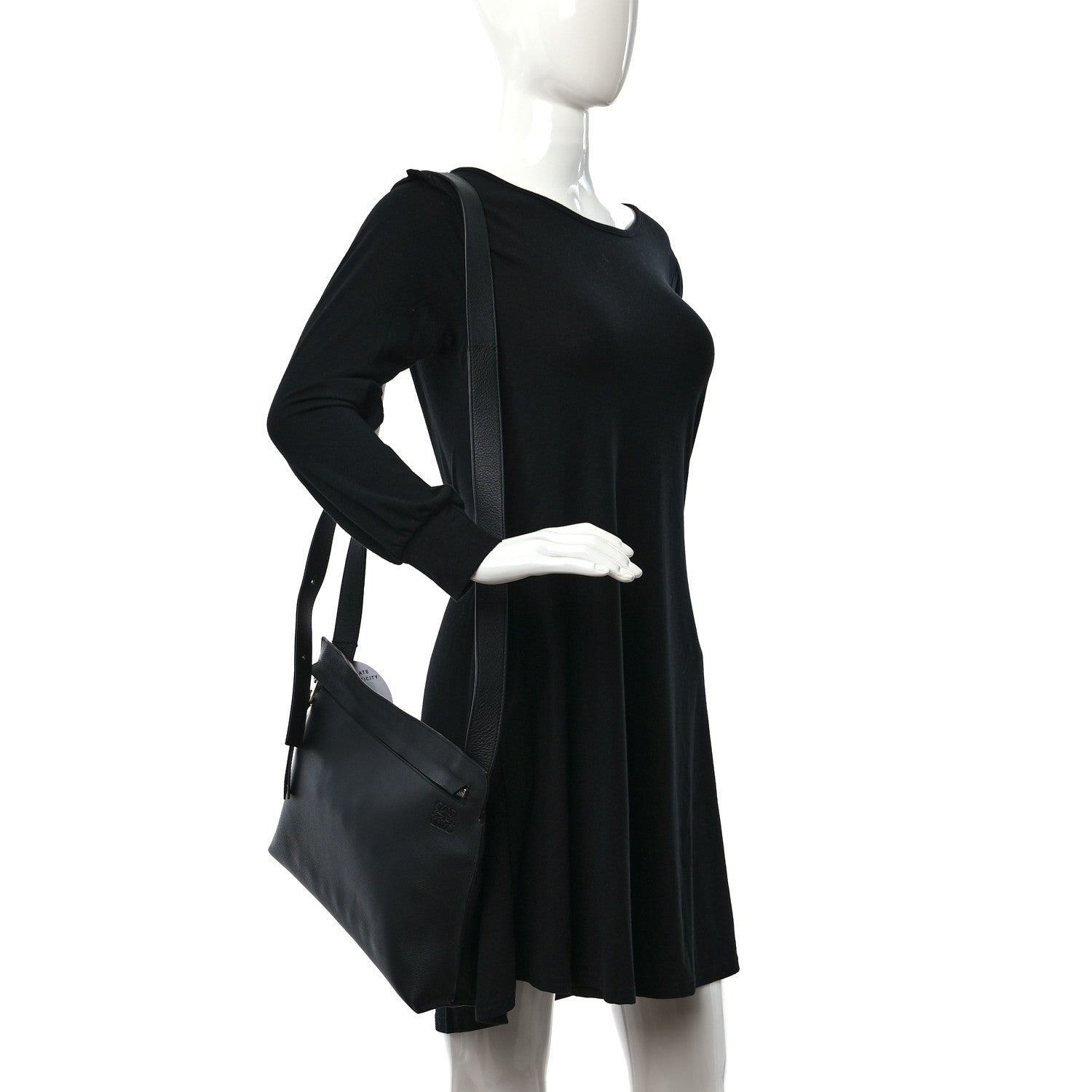 Loewe Soft Grained Calfskin Medium T Messenger Bag Black 2 of 9