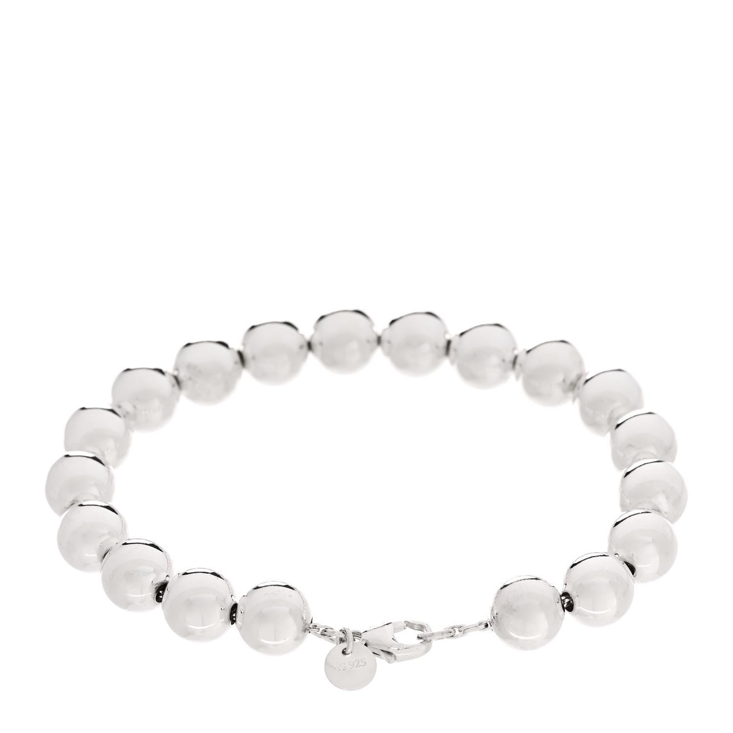 Tiffany Sterling Silver 10mm HardWear Ball Bracelet 2 of 4