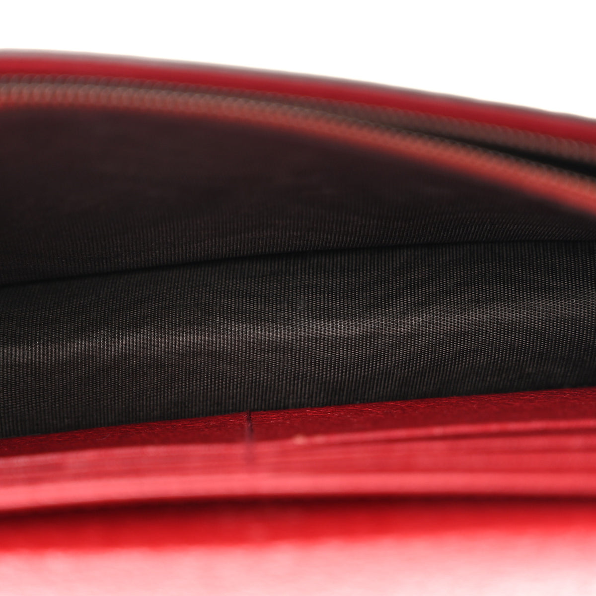 GG Supreme Monogram Web Queen Margaret Chain Wallet Red