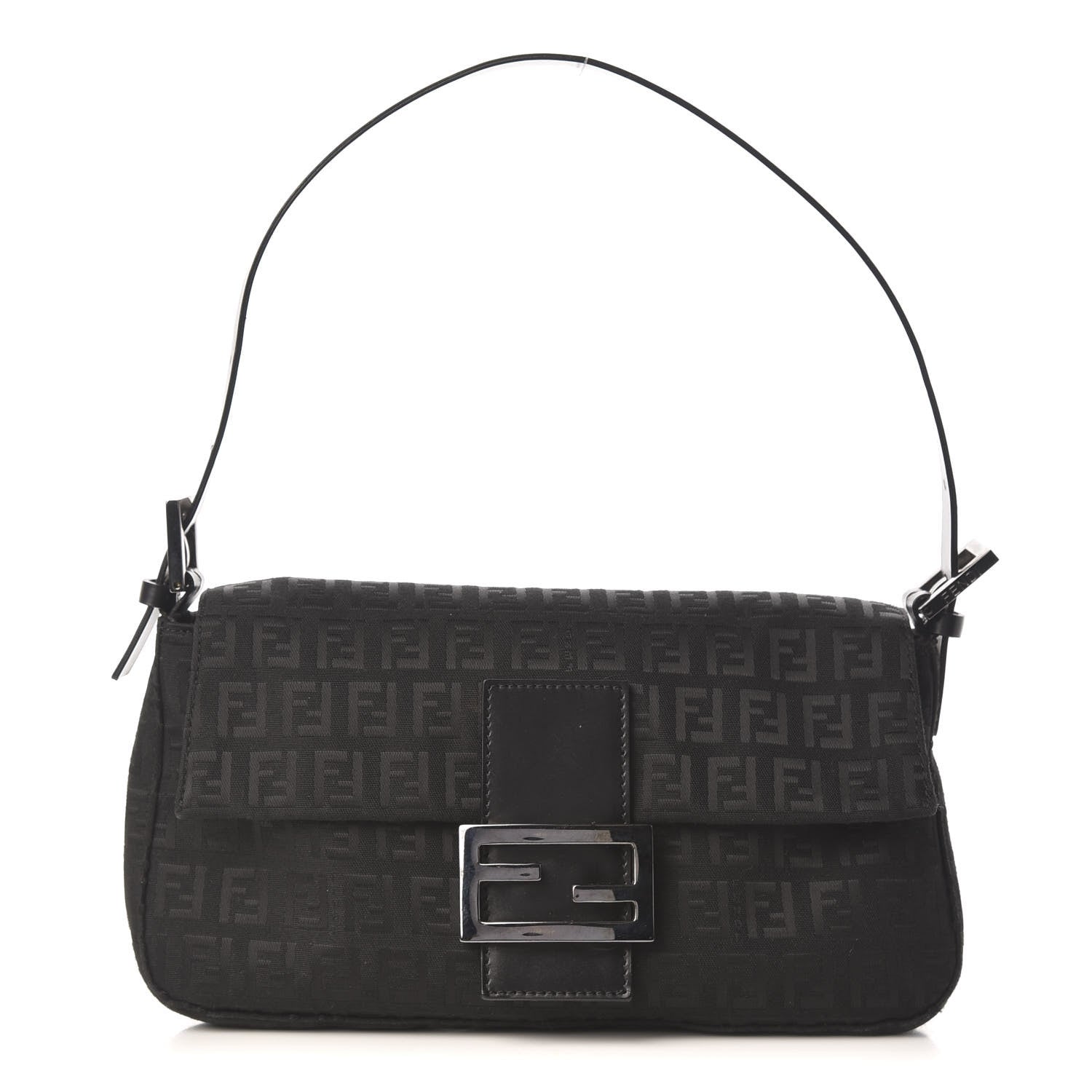 Fendi Zucchino Baguette Black 1 of 9