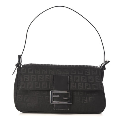 Fendi Zucchino Baguette Black 1 of 9