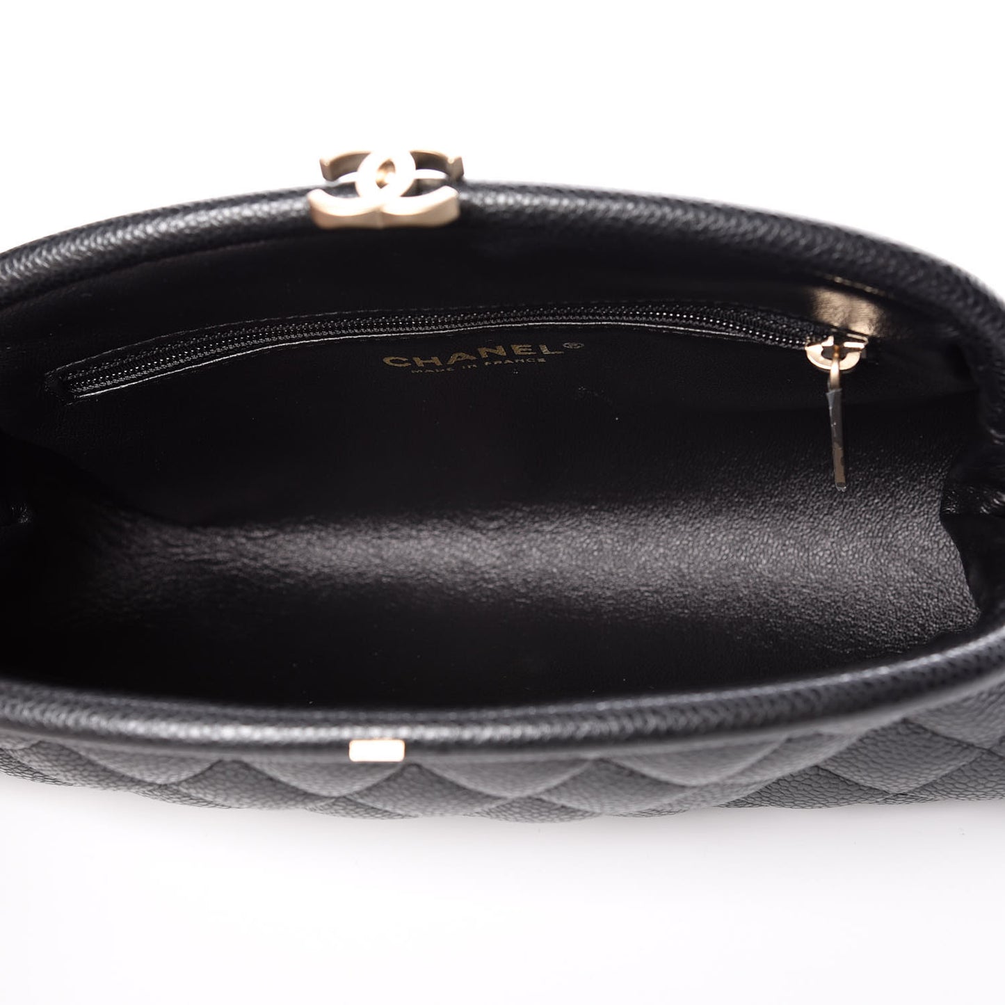 Caviar Quilted Timeless Clutch Black