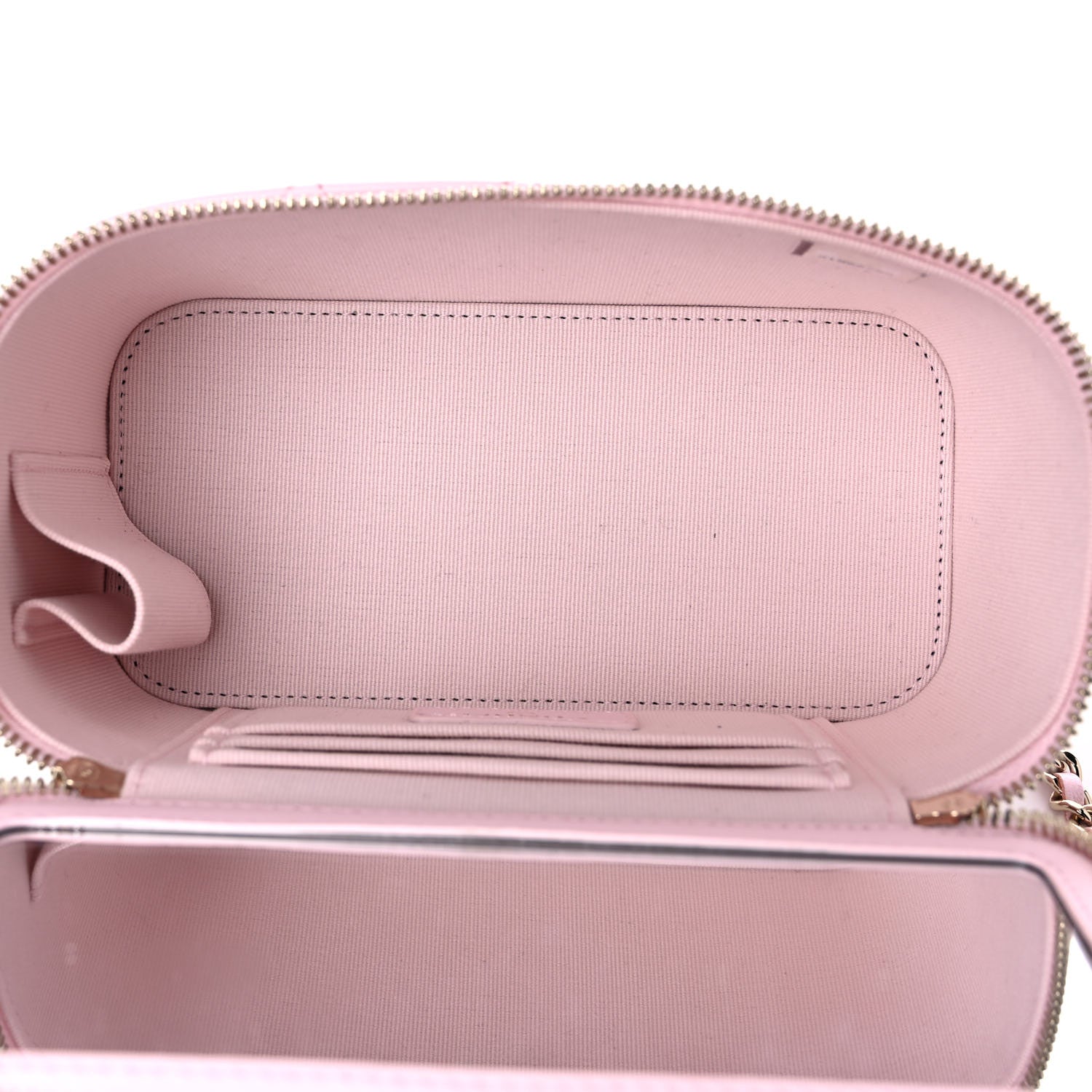 Chanel Lambskin Quilted Small Top Handle Vanity Case With Chain Light Pink 7 of 10