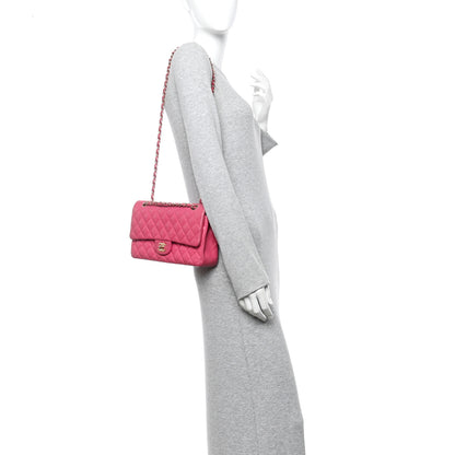 Chanel Lambskin Quilted Medium Double Flap Fuchsia 2 of 11