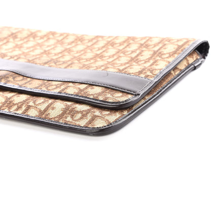 Christian Dior Monogram Flap Clutch Brown 6 of 9