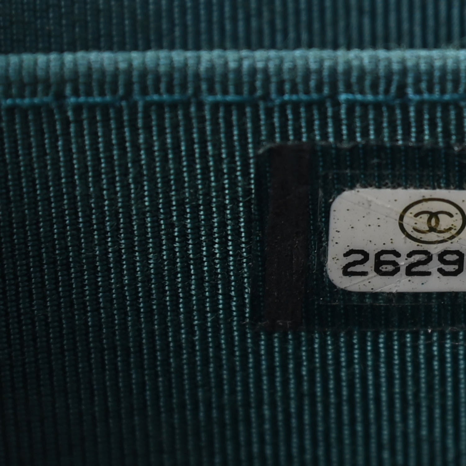 Chanel Caviar Quilted Zip Coin Purse Wallet Dark Turquoise 8 of 8