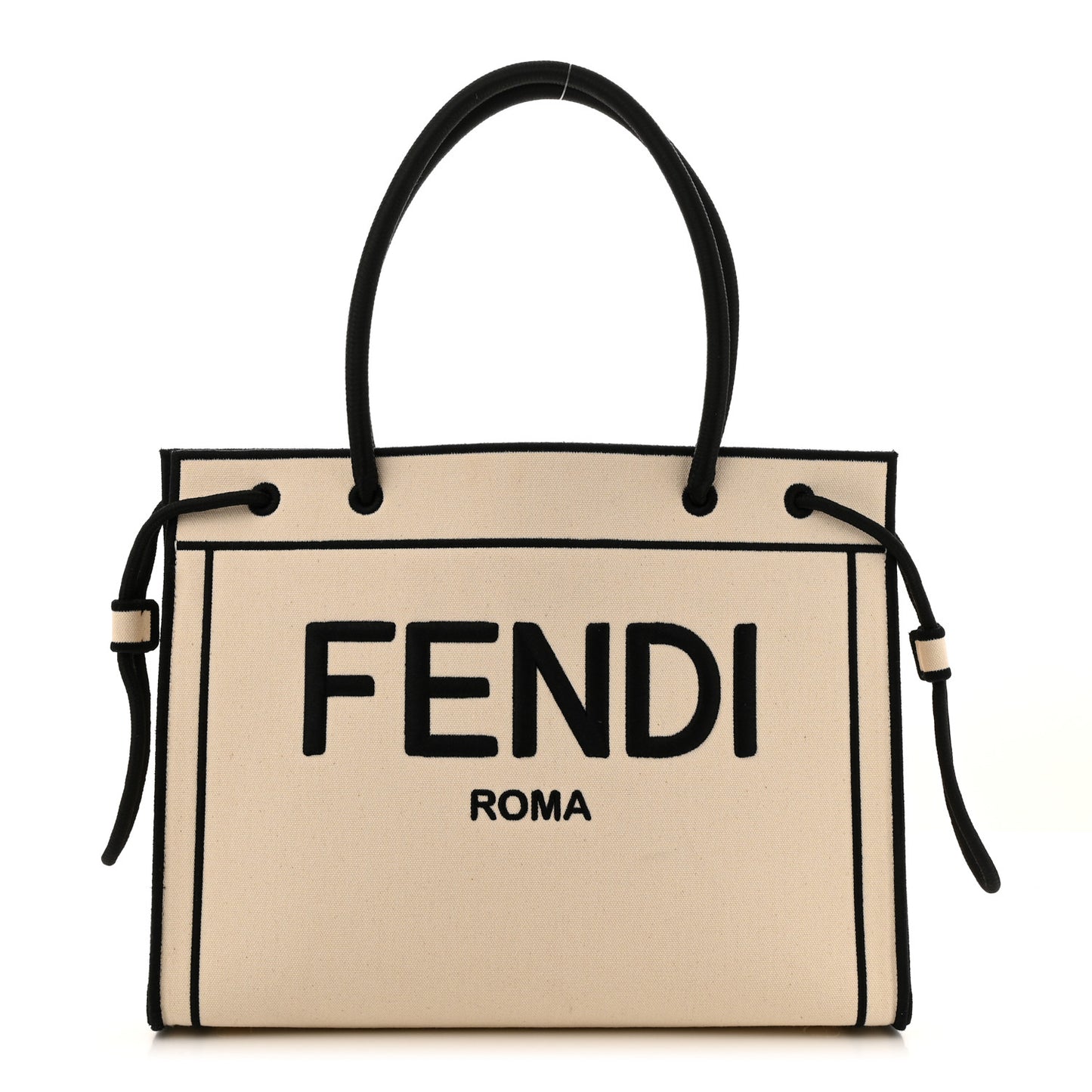 Canvas Logo Medium Shopping Tote Grezzo Black