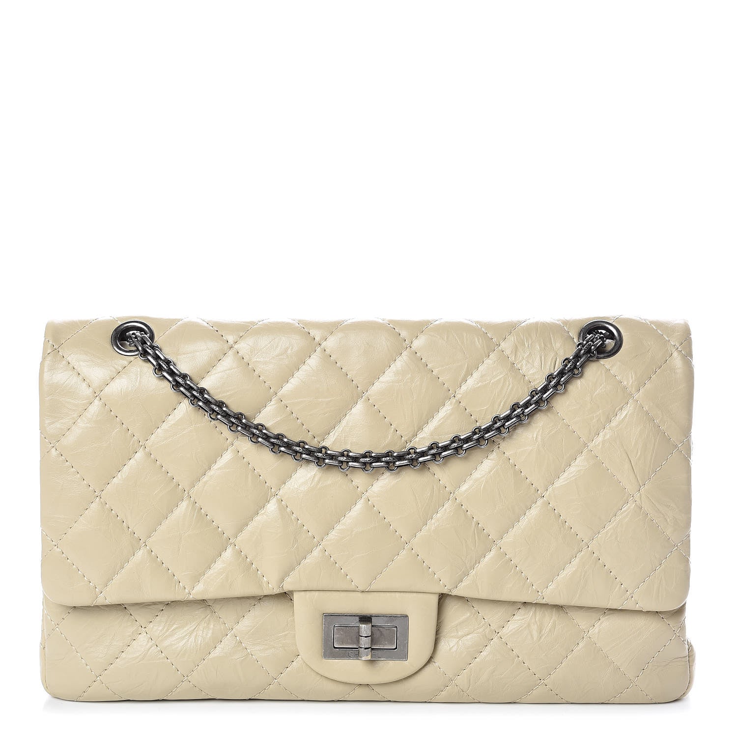 Chanel Aged Calfskin Quilted 2.55 Reissue 227 Flap Beige 1 of 13