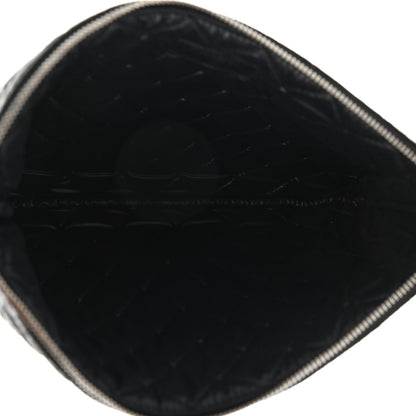 Chanel Woven Lambskin Quilted Medium Cosmetic Case Black 4 of 12