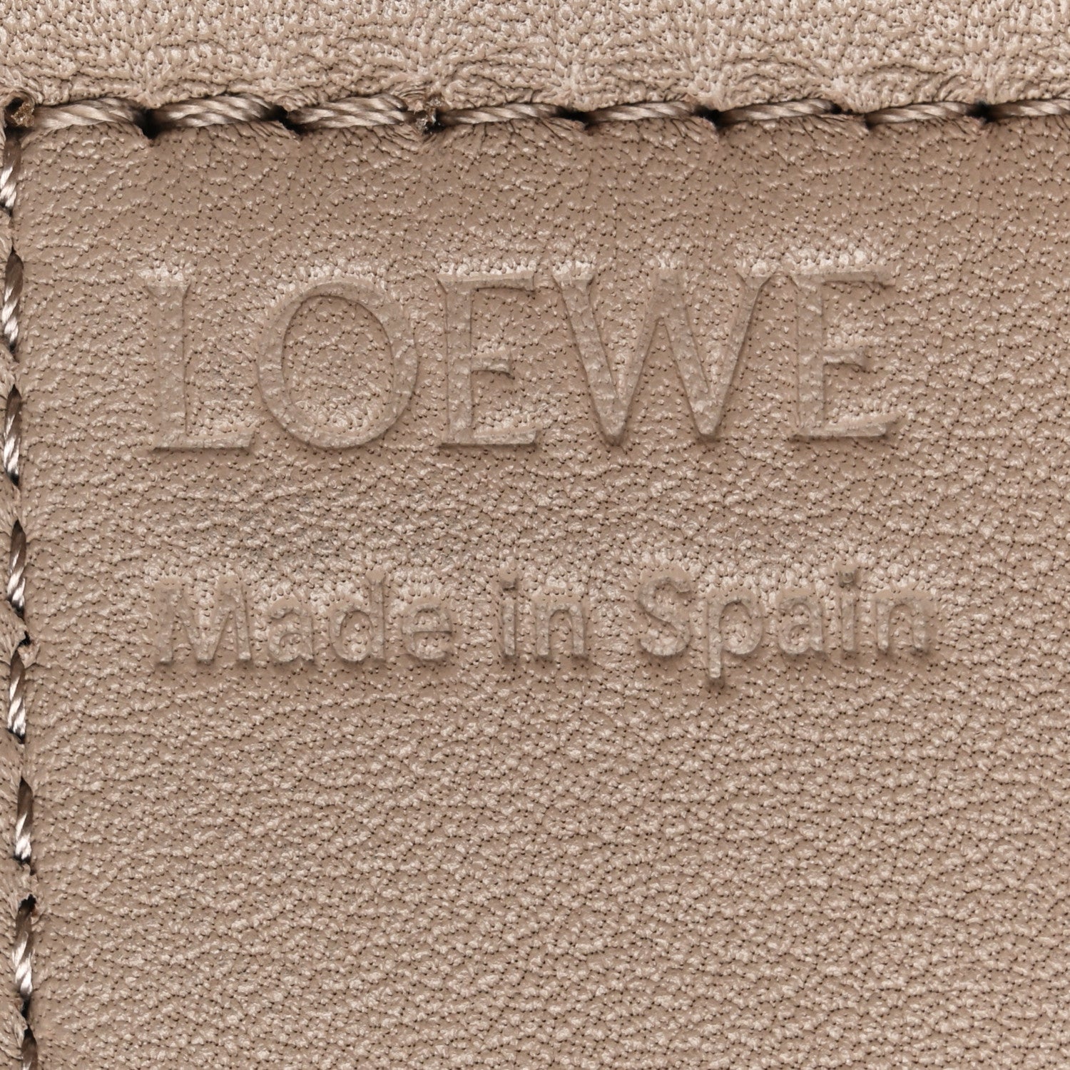 Loewe X SUNA FUJITA Calfskin Jacquard Bunny Anagram Strap Sand 3 of 5