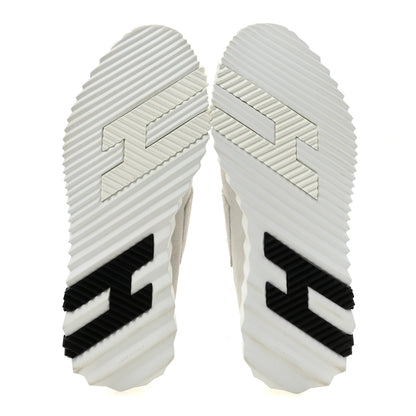 Hermes Suede Goatskin Mesh Fabric H Sneakers 38 White 6 of 10