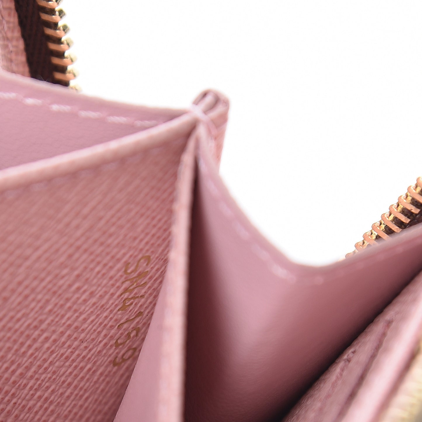 Damier Ebene Zippy Coin Purse Rose Ballerine