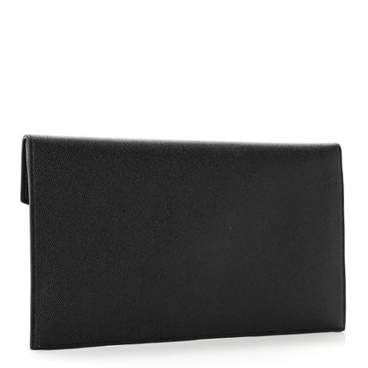 Saint Laurent Grain De Poudre Uptown Pouch Black 3 of 13