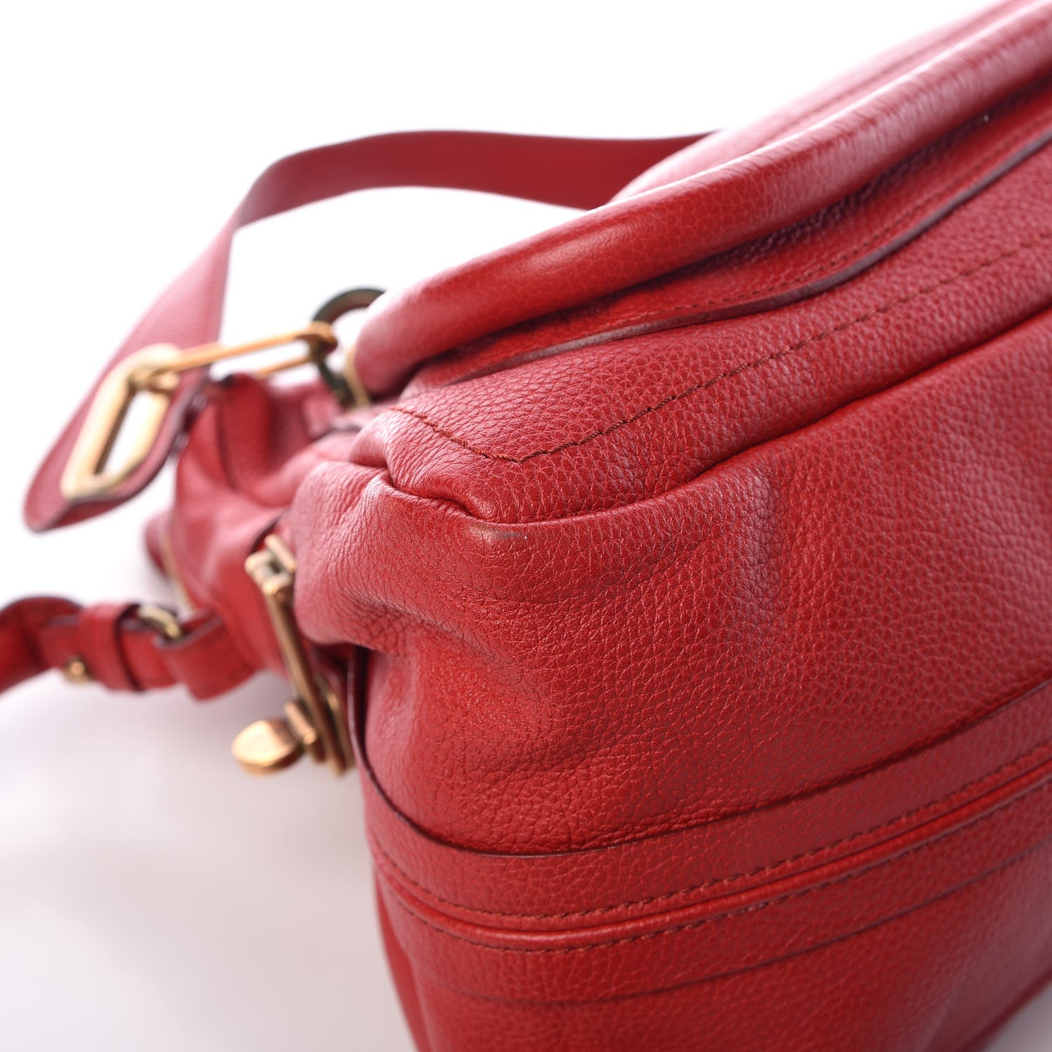 Chloe Calfskin Medium Paraty Holly Berry 16 of 17