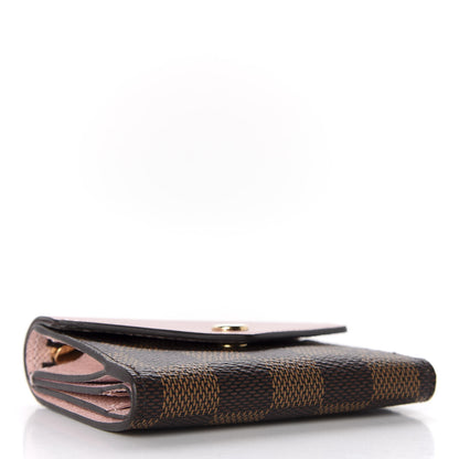 Louis Vuitton Damier Ebene Zoe Wallet Rose Ballerine 4 of 8