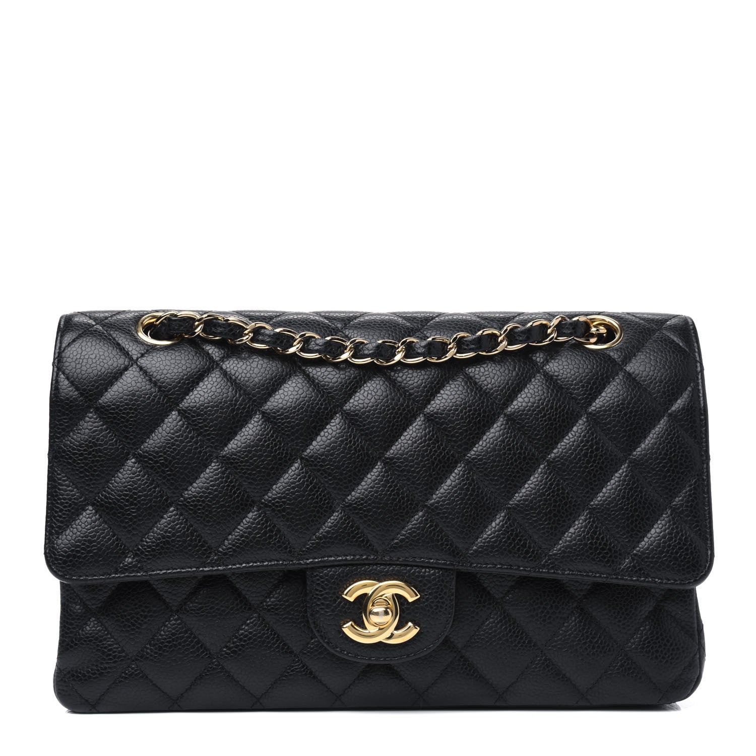 Chanel Caviar Quilted Medium Double Flap Black 1 of 5