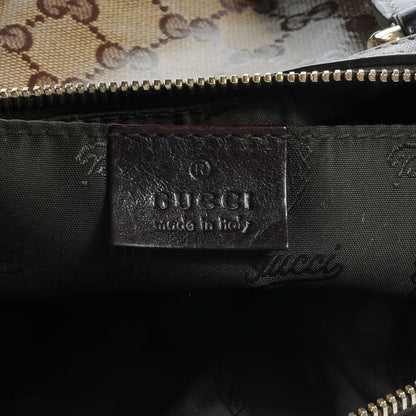 Gucci Crystal Monogram Duchessa Small Boston Bag Brown 6 of 7