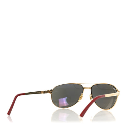 Cartier Santos Dumont Aviator Sunglasses Gold 4 of 8