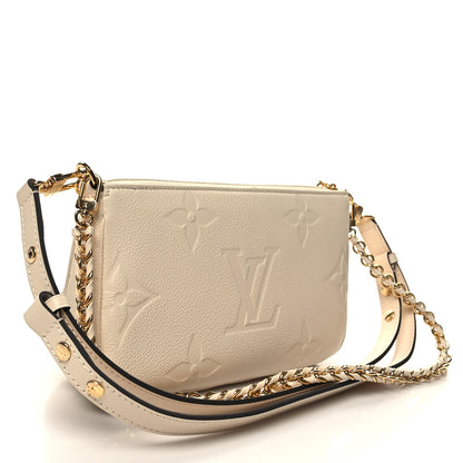 Louis Vuitton Empreinte Monogram Giant Multi Pochette Accessories Cream 3 of 11