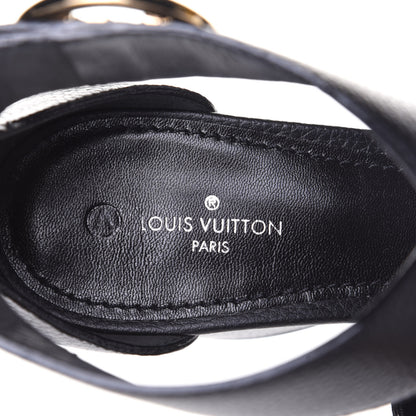 Louis Vuitton Calfskin Horizon Sandals 40 Black 9 of 10