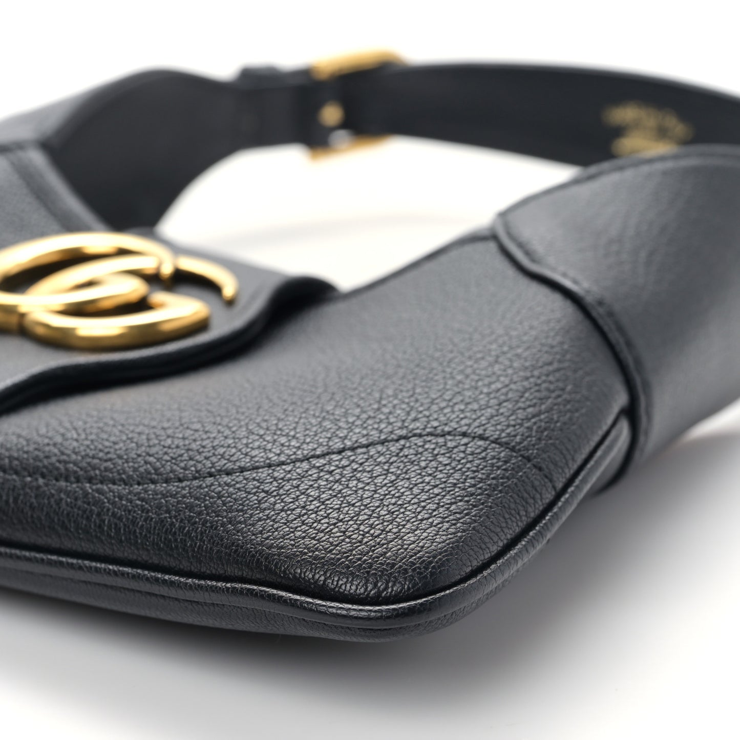 Goatskin Small GG Aphrodite Shoulder Bag Black
