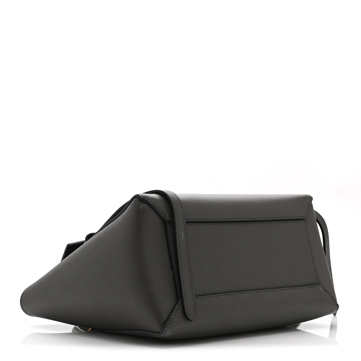 Baby Grained Calfskin Micro Belt Bag Grey