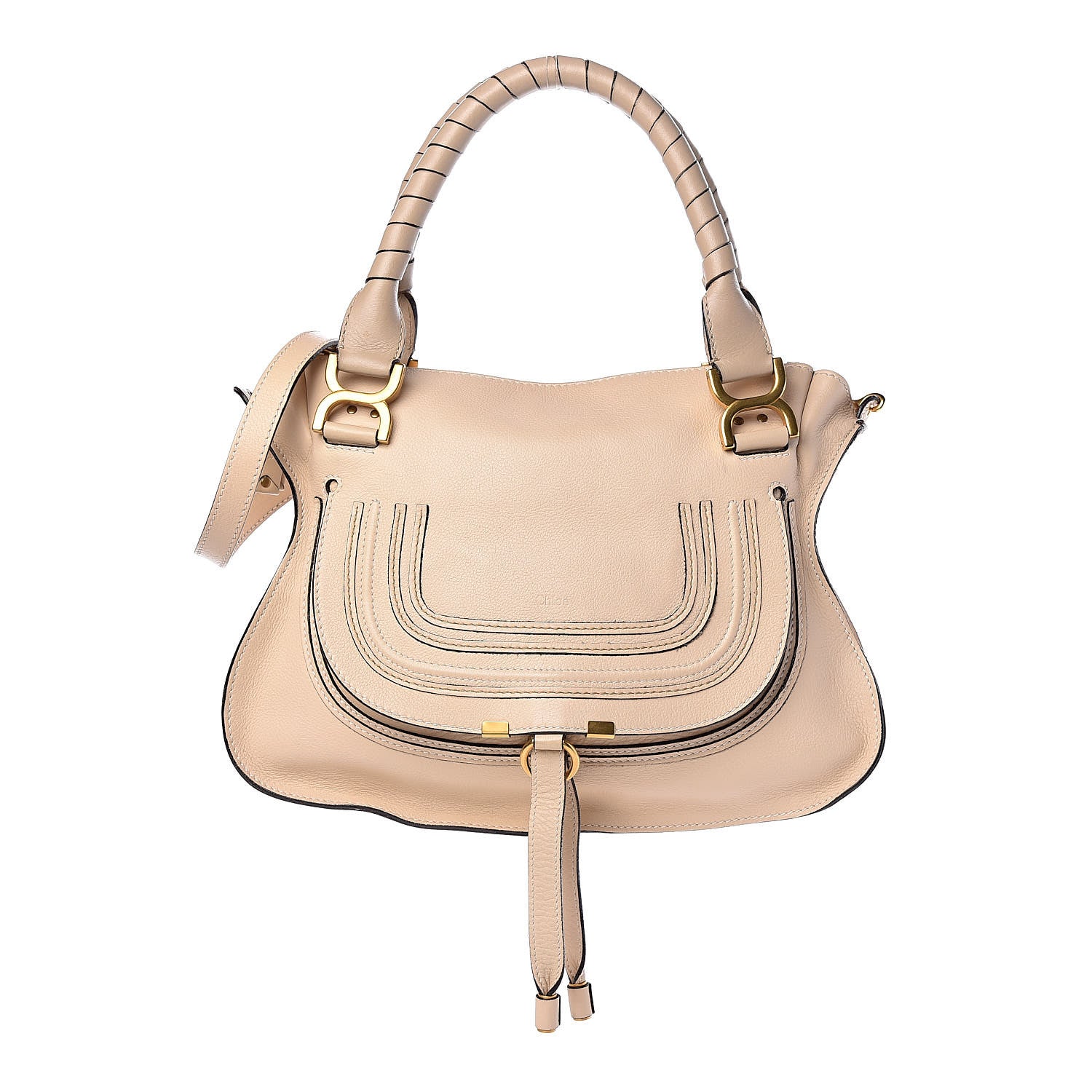 Chloe Calfskin Medium Marcie Satchel Powder Beige 1 of 14