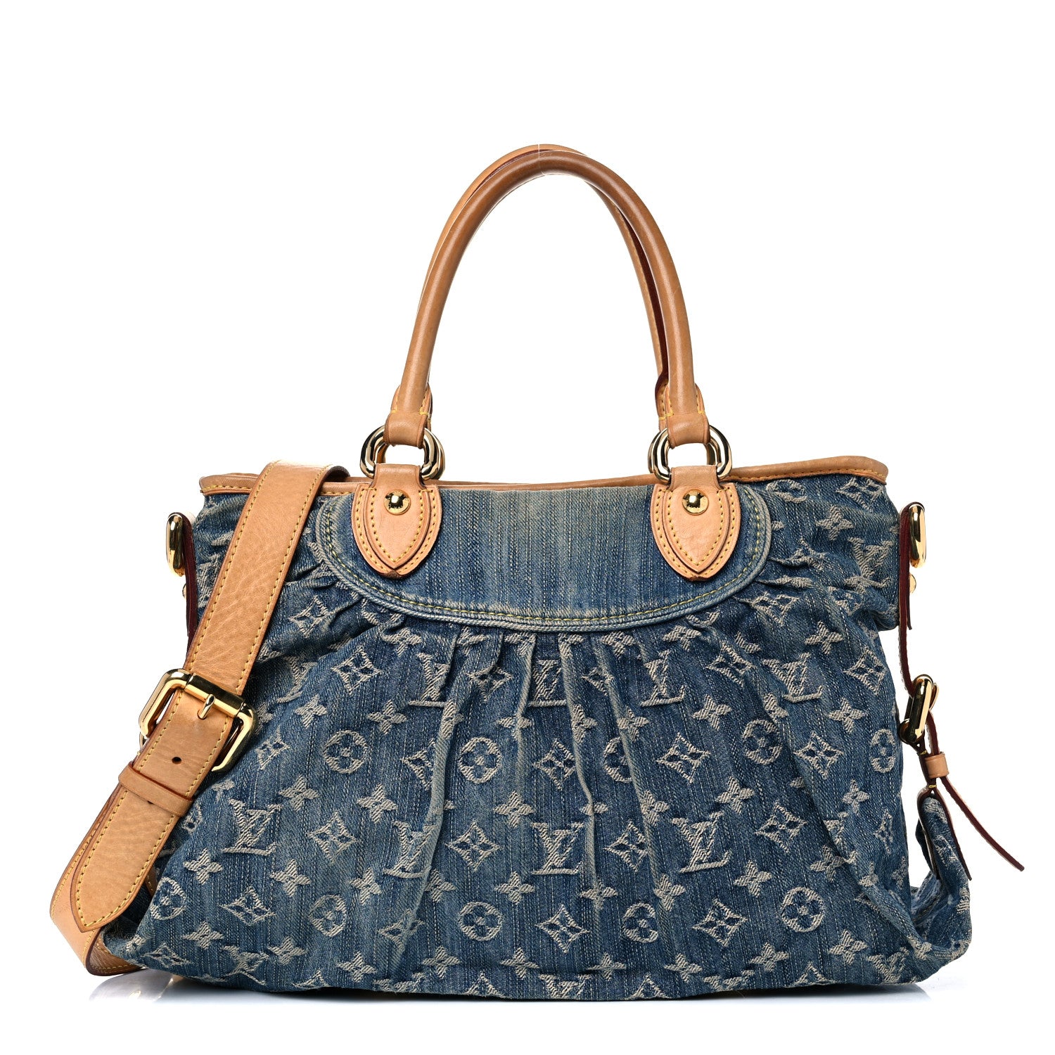 Louis Vuitton Denim Neo Cabby MM Blue 1 of 24