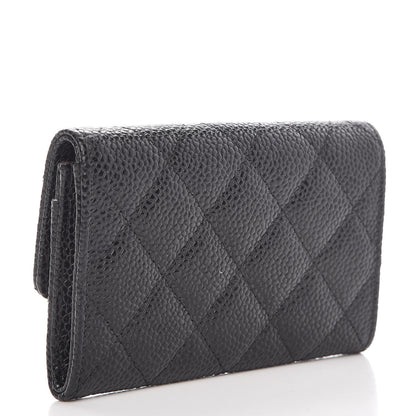 Chanel Caviar Quilted Flap Card Holder Black 3 of 9