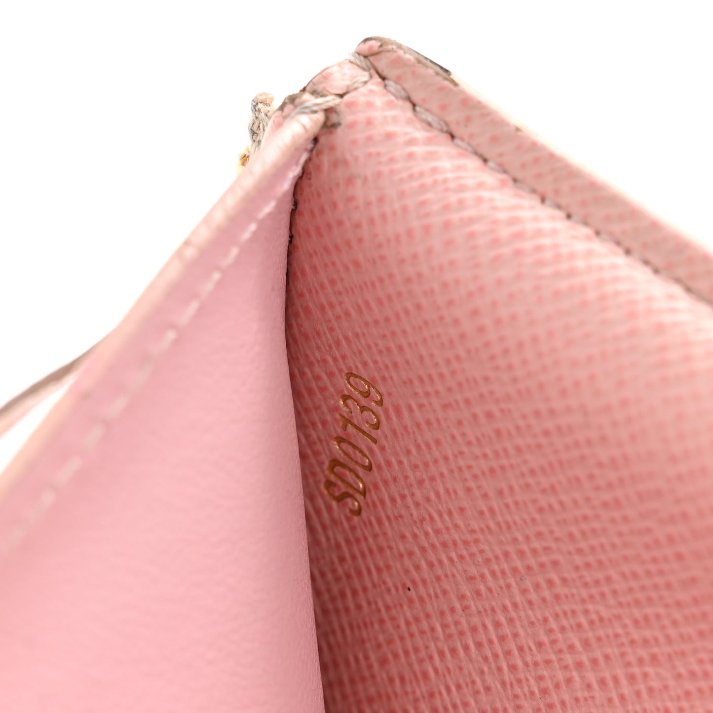 Damier Azur Victorine Wallet Rose Ballerine