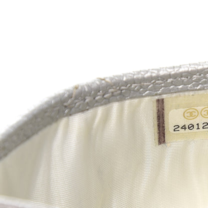 Chanel Metallic Caviar Quilted Card Holder Silver 8 of 10